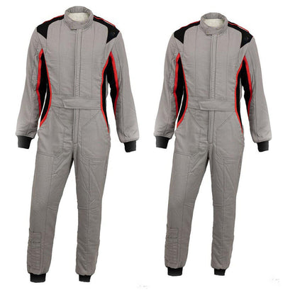 Racing Suit For Go-Kart Race - Gray - RevEx Gear