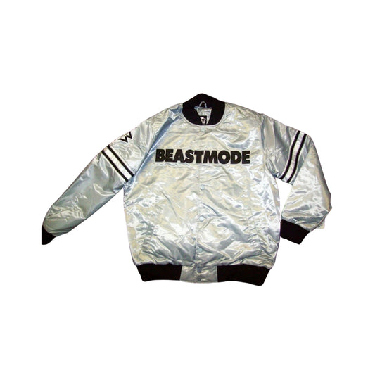 Raiders Jacket Las Vegas Starter BEASTMODE  SILVER