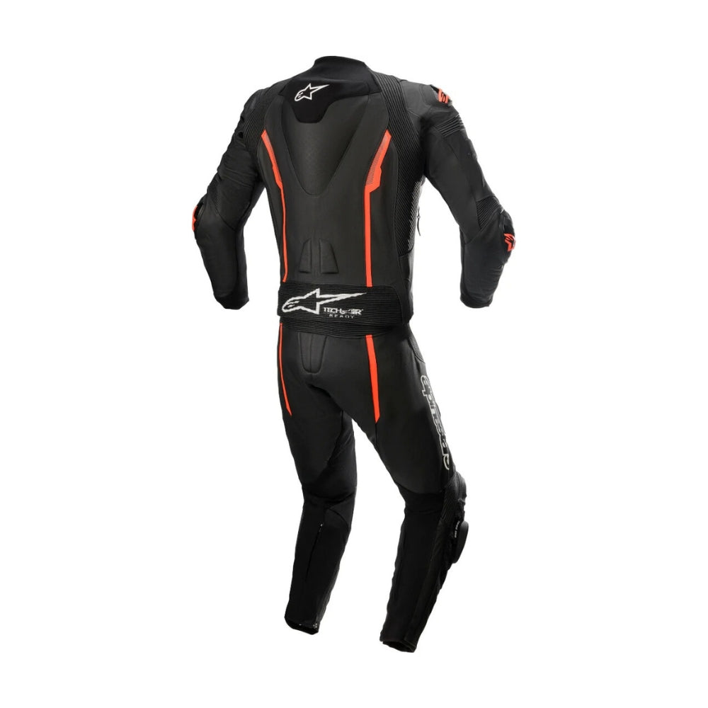 Missile V2 Two-Piece Motorcycle Leather Racing Suit Black and Red