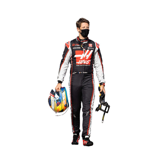 Romain Grosjean 2020 Austrian GP F1 racing suit – detailed race-day design