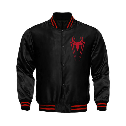 Spiderman satin Varsity Jacket