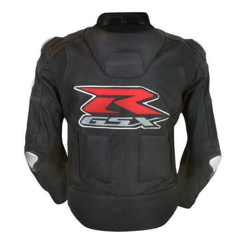 Suzuki Black GSXR Motorbike Racing Leather Jacket