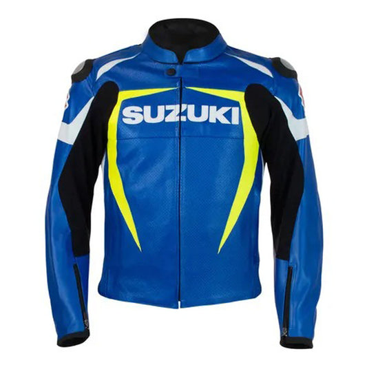 Suzuki Motorbike Leather Racing Jacket