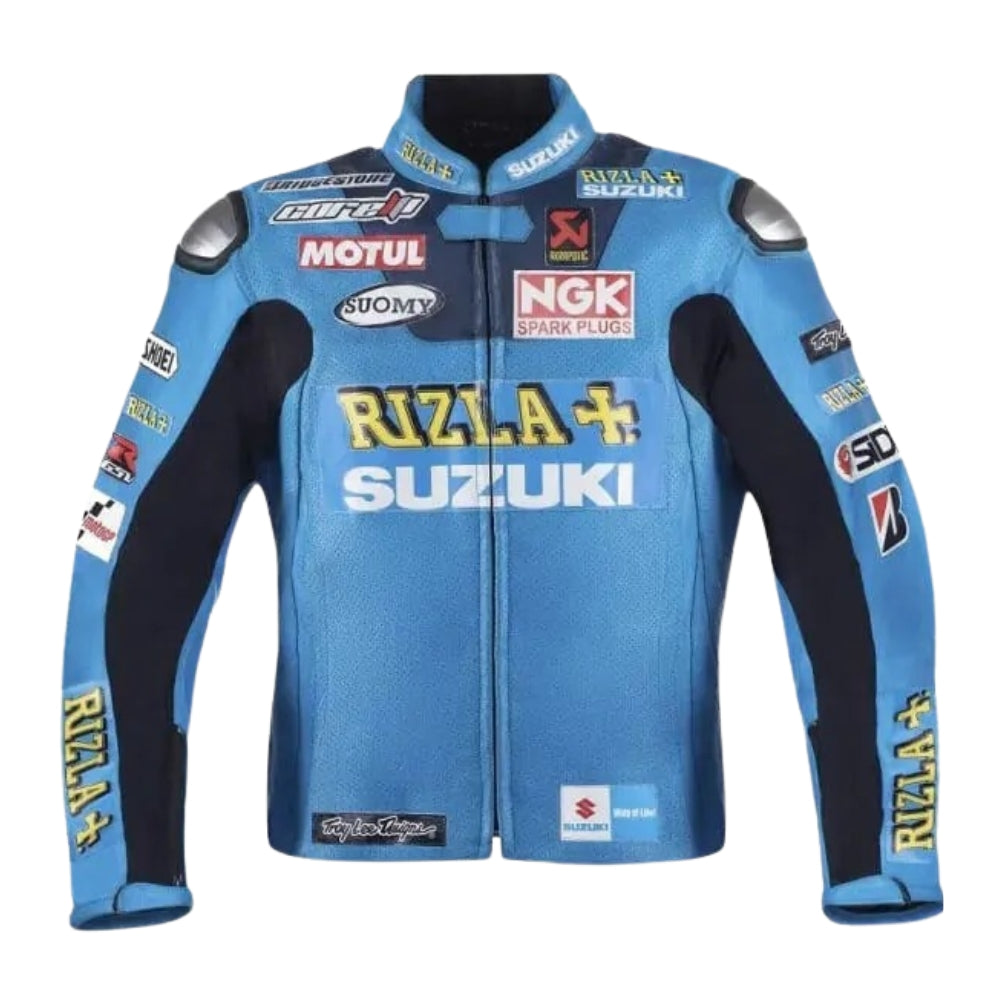 Suzuki Rizla Motorbike Leather Racing Jacket