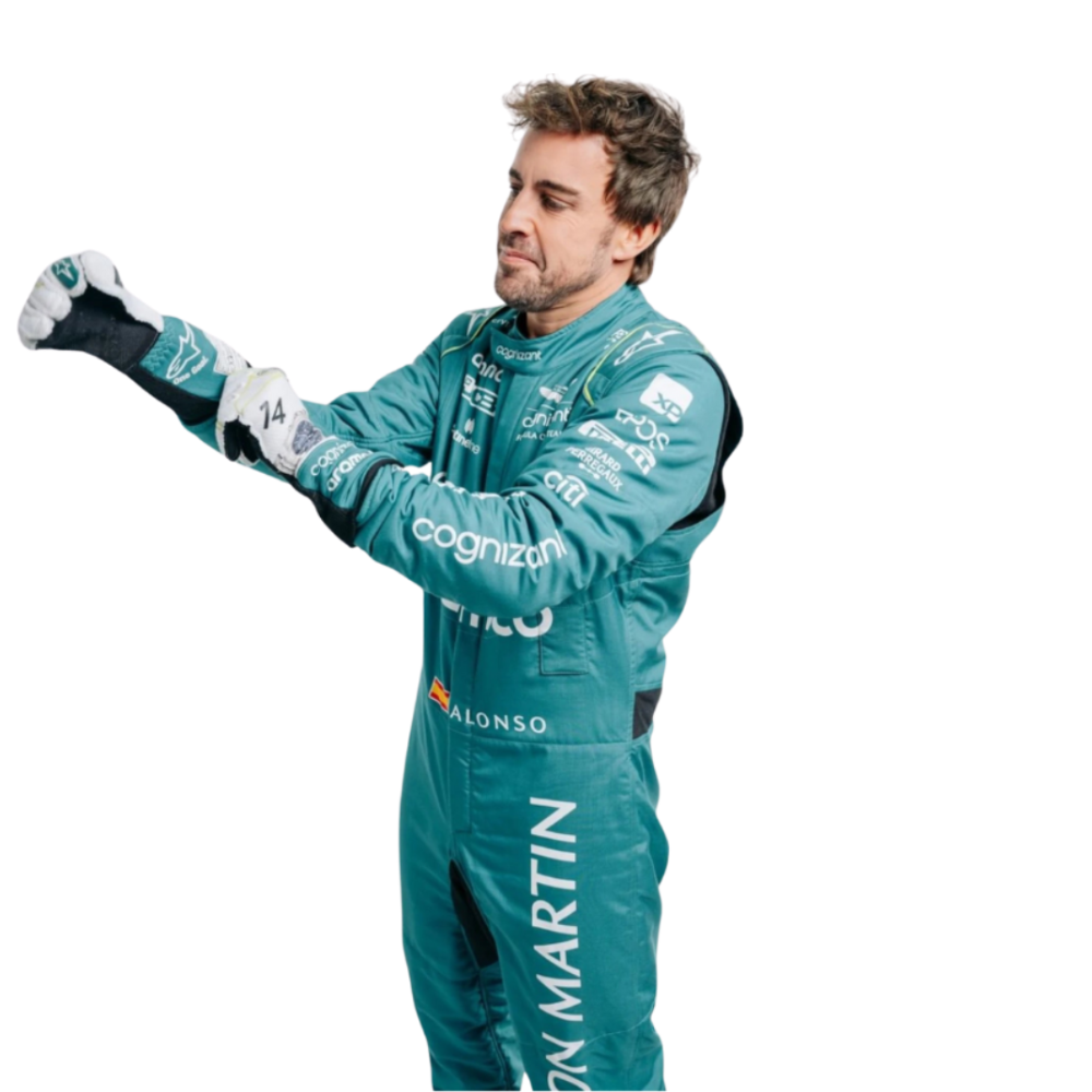 2023 Official Fernando Alonso Aston Martin F1 Race Suit