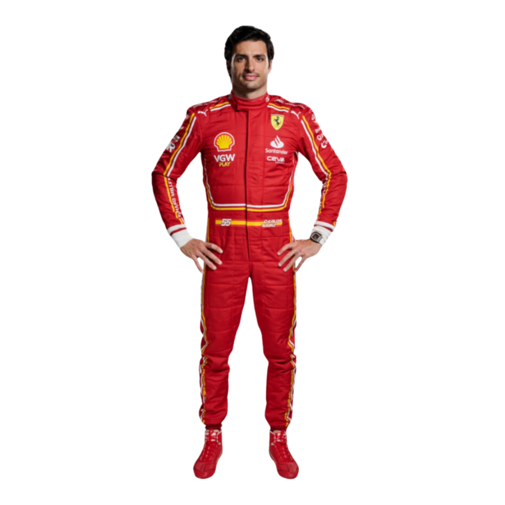 F1 Racing Costume Carlos Sainz Ferrari 2024