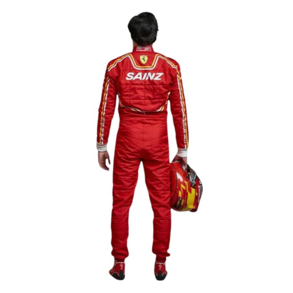 F1 Racing Costume Carlos Sainz Ferrari 2024