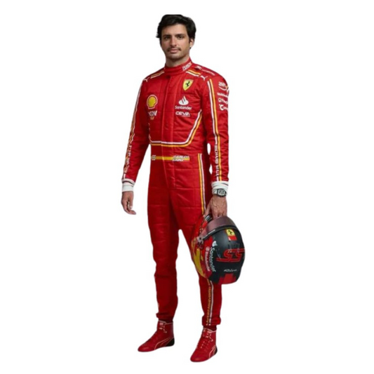 F1 Racing Costume Carlos Sainz Ferrari 2024