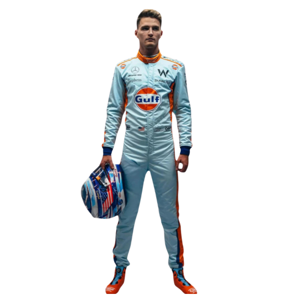 2023 Logan Sargeant Gulf F1 Race Suit Singapore GP