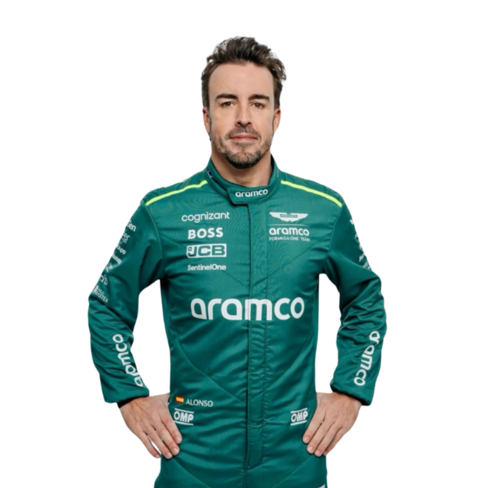 Combinaison de course Aston Martin F1 Team 2024 de Fernando Alonso