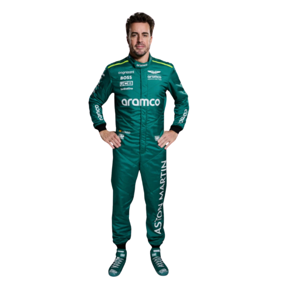 Combinaison de course Aston Martin F1 Team 2024 de Fernando Alonso