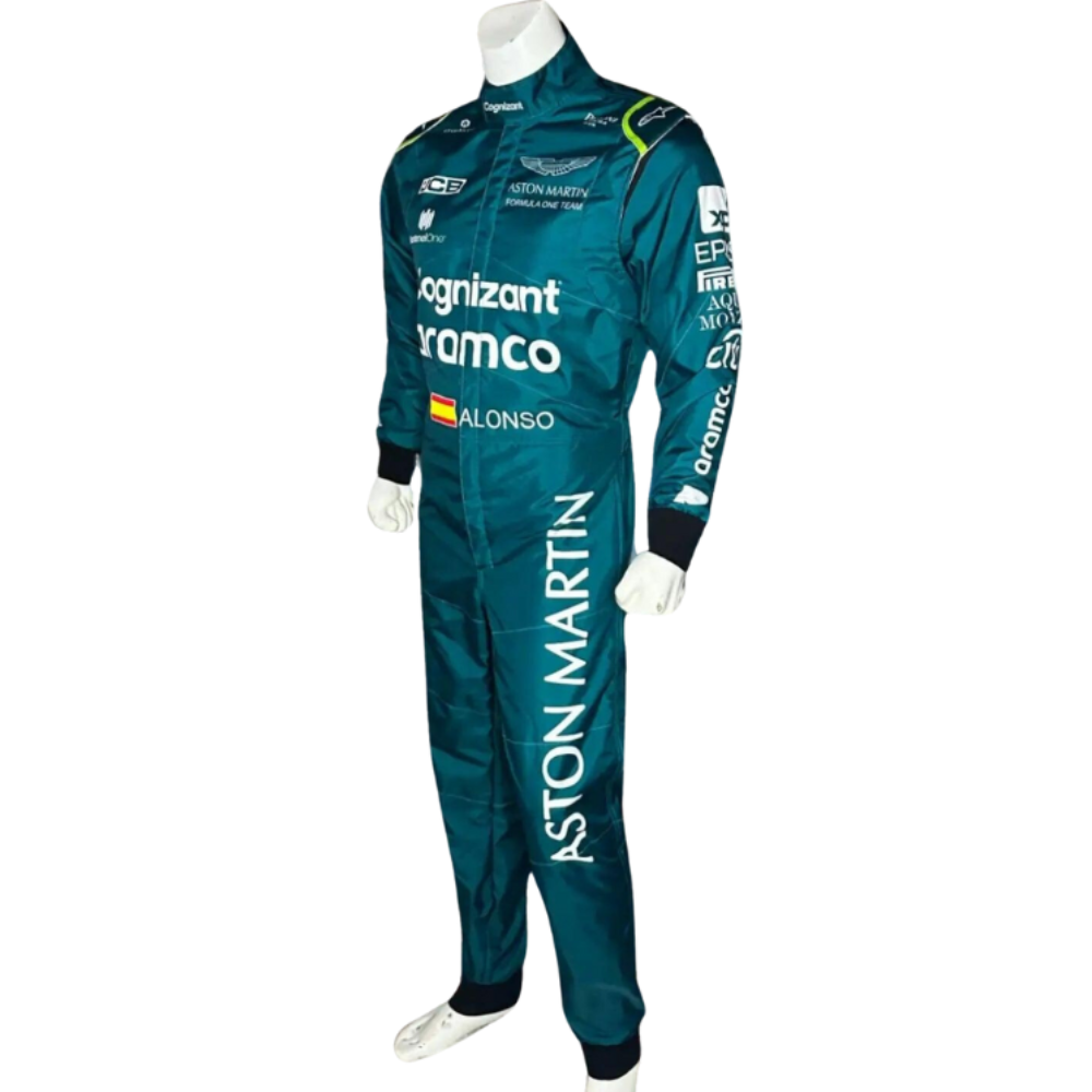 2023 Official Fernando Alonso Aston Martin F1 Race Suit