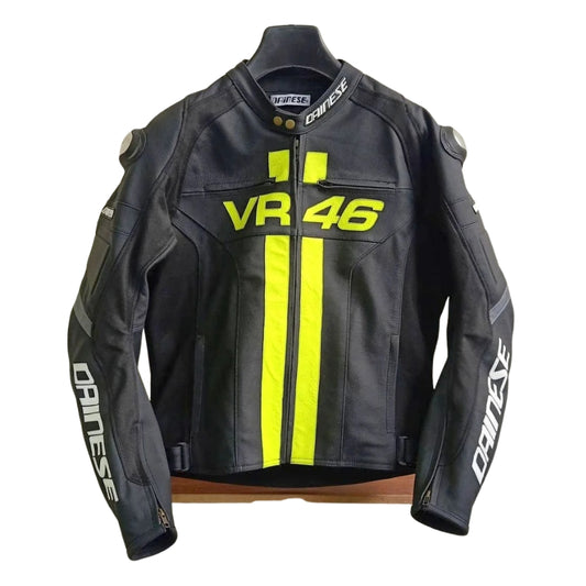 Valentino Rossi VR 46 Motorbike Leather Racing Jacket