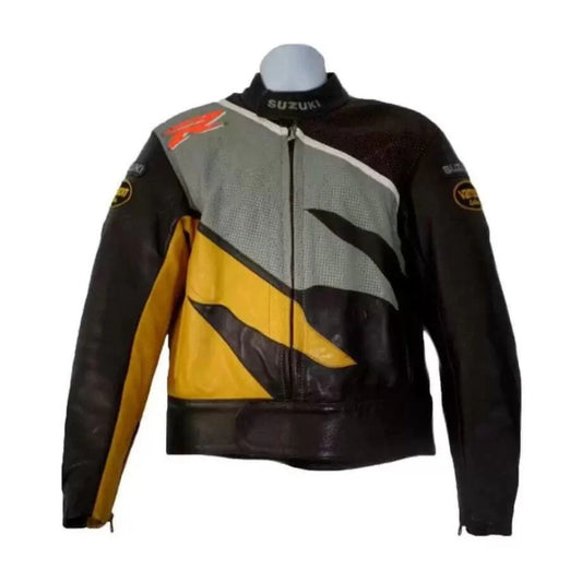 Vanson Suzuki GSXR Motorbike Racing Leather Jacket
