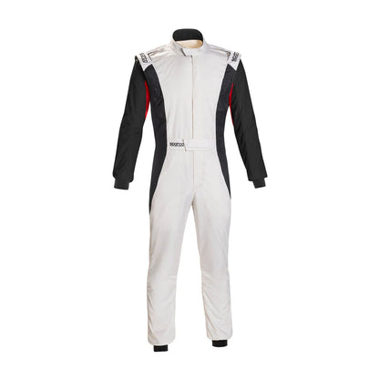 White / Black Sparco Racing Suit - RevEx Gear