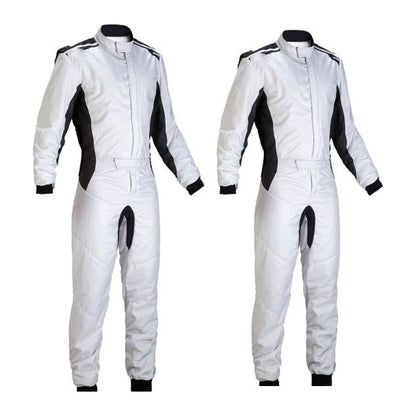 White Go-Kart Car Race Wear Outfit - RevEx Gear