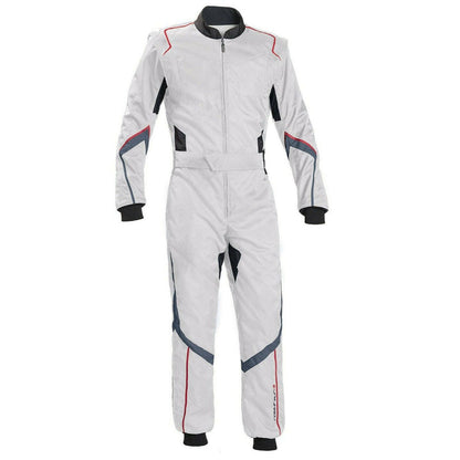 White Go Kart Racing Suit - RevEx Gear