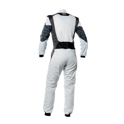 White OMP TECNICA HYBRID Racing Suit - RevEx Gear