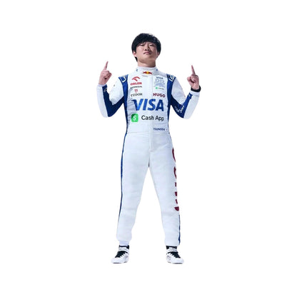 2024 Yuki Tsunoda Visa Cash App F1 Racing Suit - RevEx Gear