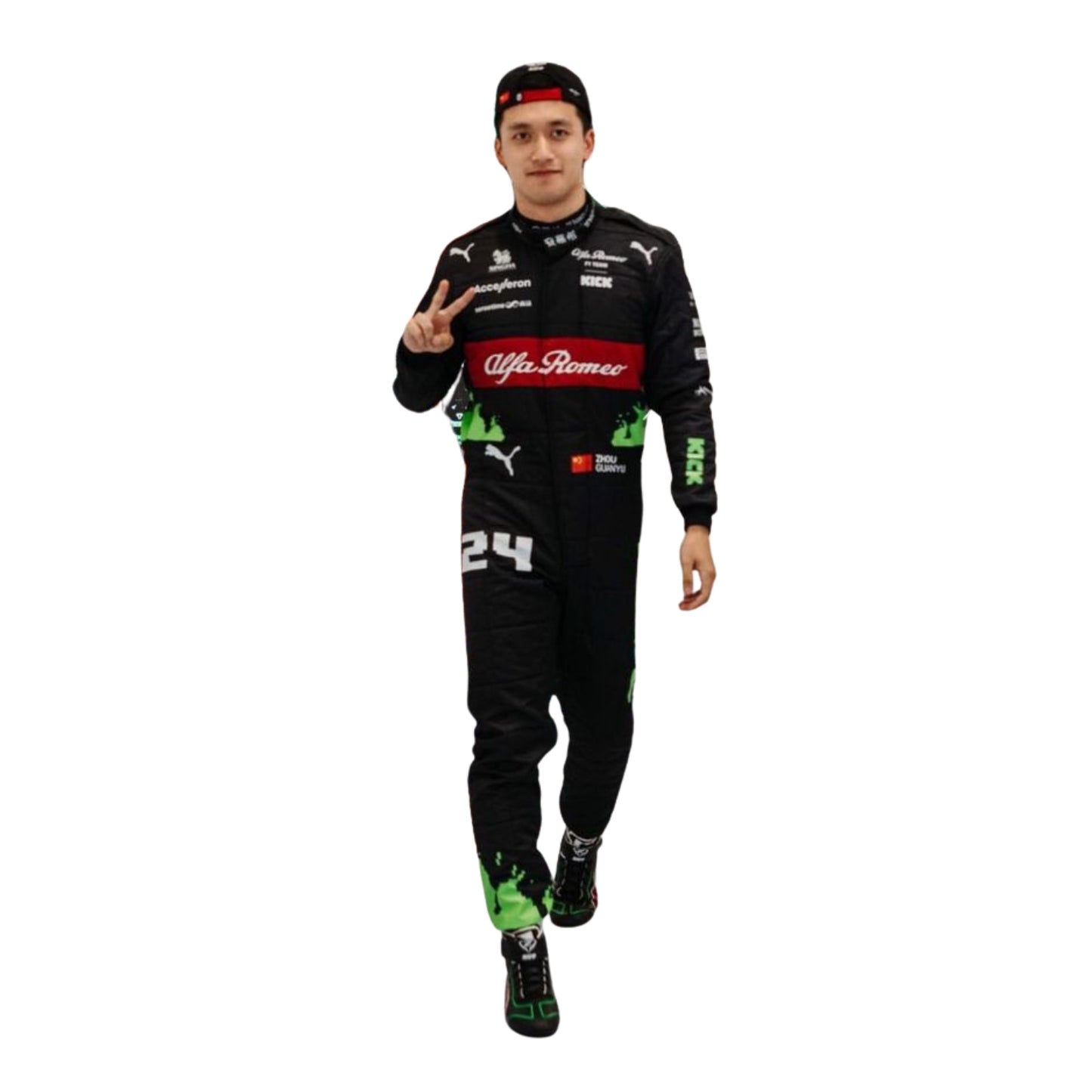 Zhou Guanyu 2023 Belgian GP F1 Racing Suit