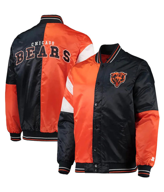 Chicago Bears Leader  Satin Jacket