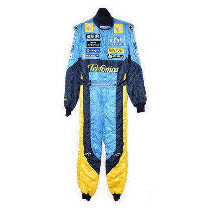 Full Front View of Fernando Alonso 2005 Renault Race Suit