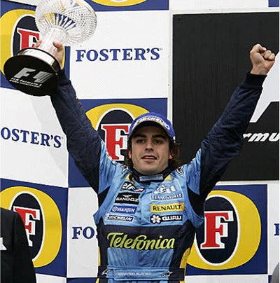 Winning Moment of Fernando Alonso 2005 Renault Race Suit
