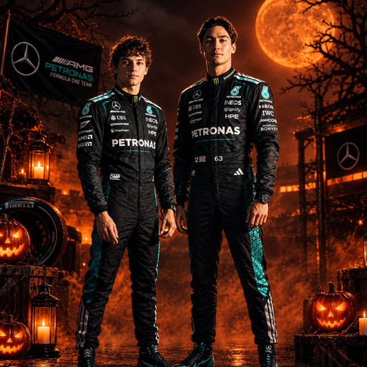 F1 Halloween Racing Costumes george russell or kimi mercedes 2026 - Revex Gear