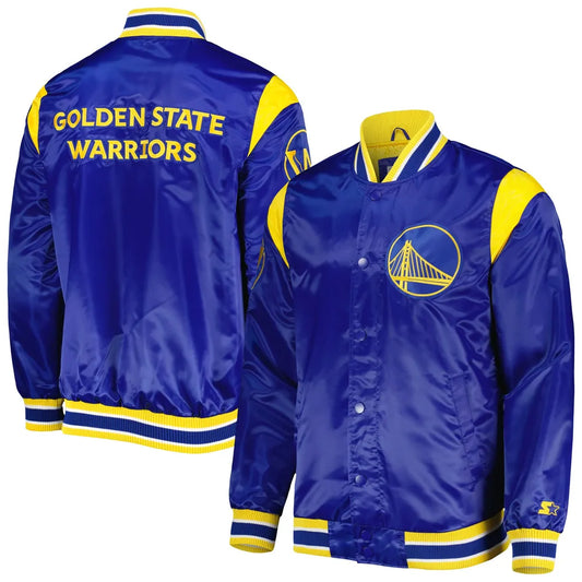 GOLDEN STATE WARRIORS REVERSIBLE Satin Jacket-02