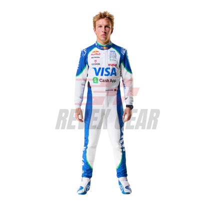 Liam Lawson 2025 Visa Cash App Edition F1 Race Suit - RevEx Gear