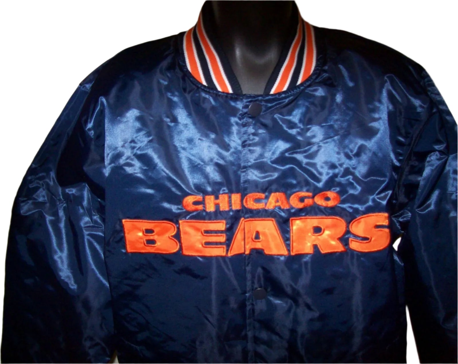 CHICAGO BEARS Throw Back STARTER Jacket BLUE 1946 BEARS FRANCHISE