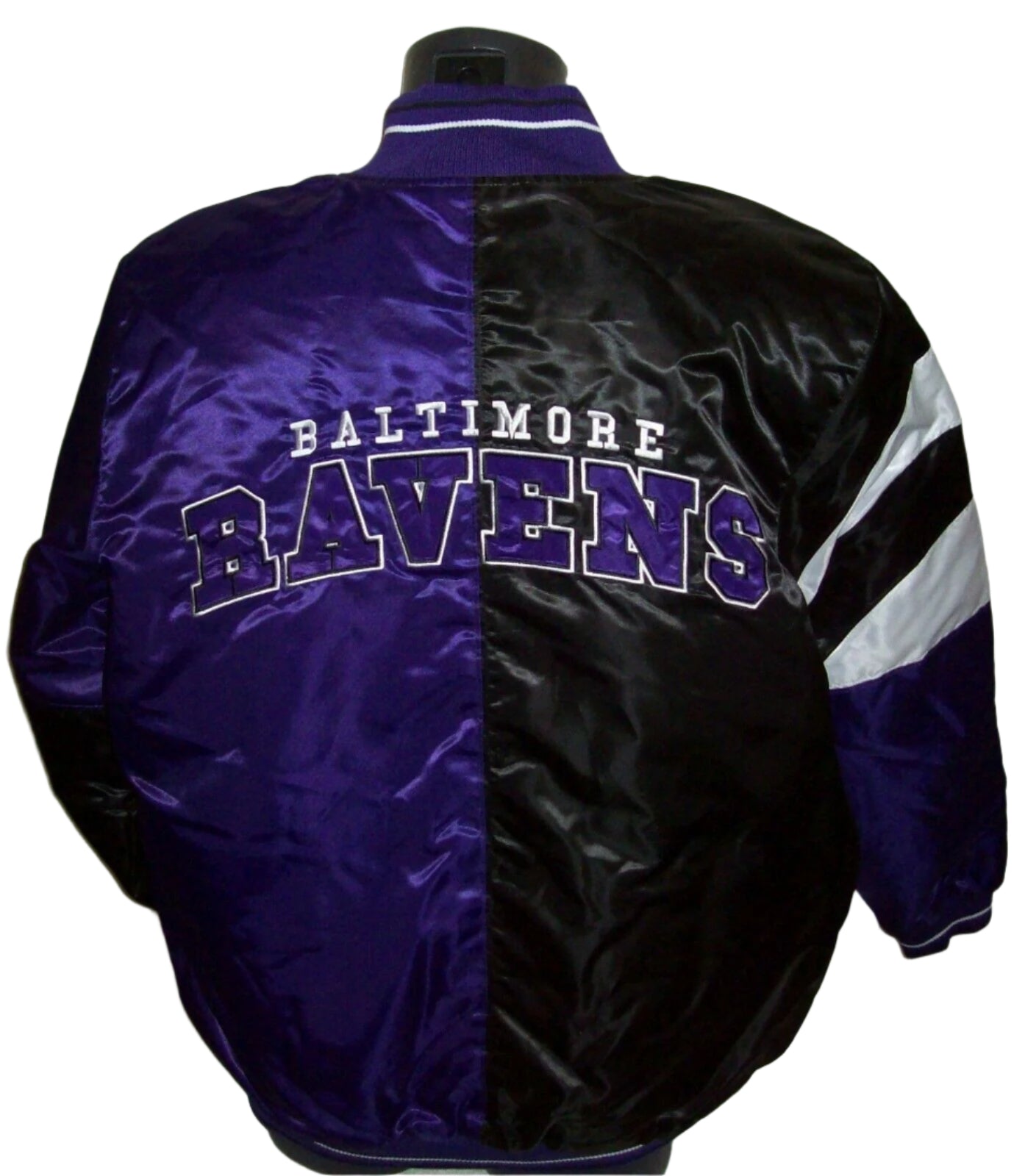 BALTIMORE RAVENS Starter 50/50 PURPLE/BLACK Snap Down Jacket