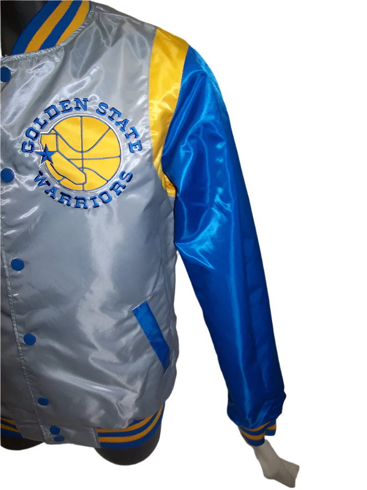GOLDEN STATE WARRIORS REVERSIBLE Satin Jacket-002