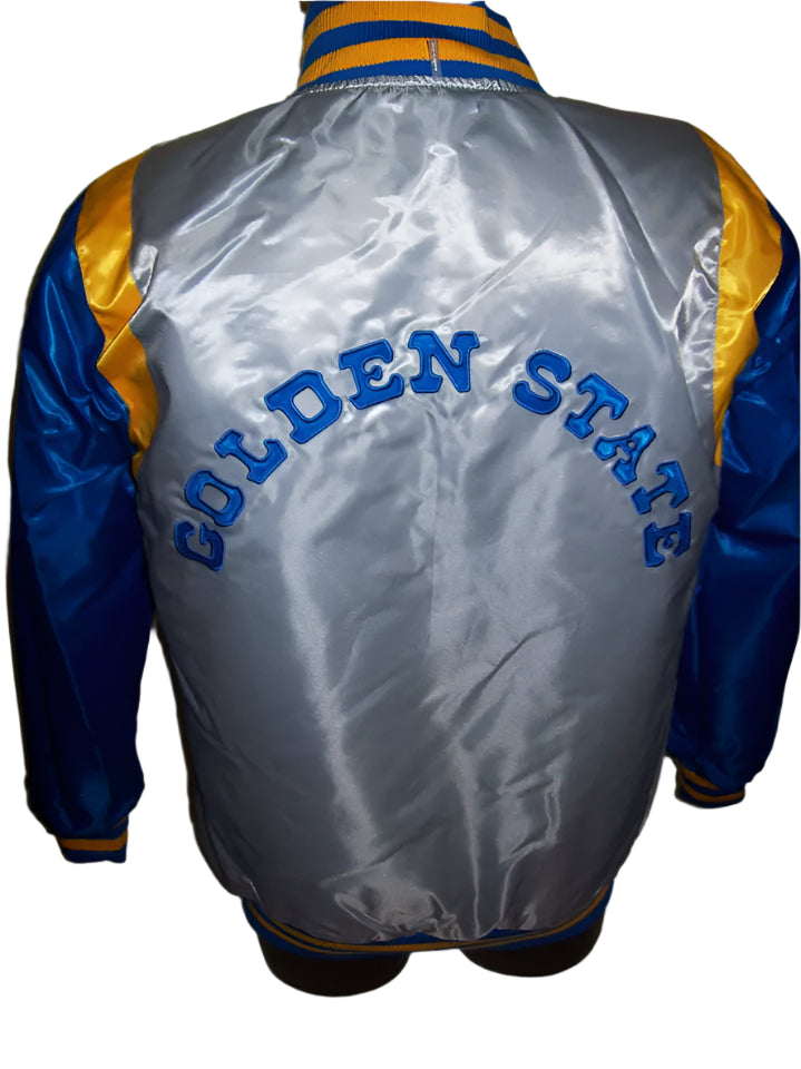 GOLDEN STATE WARRIORS REVERSIBLE Satin Jacket-002